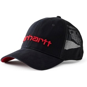 image:imageCarhartt Mens Canvas MeshBack Logo Graphic CapBlackCrab Apple