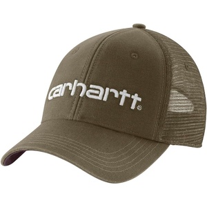 image:imageCarhartt Mens Canvas MeshBack Logo Graphic CapBurnished LogsBlackberry