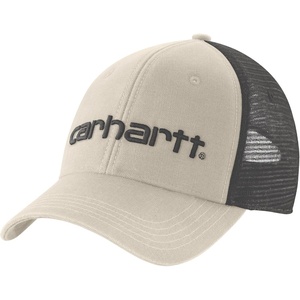 image:imageCarhartt Mens Canvas MeshBack Logo Graphic CapChalk