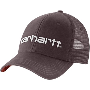image:imageCarhartt Mens Canvas MeshBack Logo Graphic CapDark Sepia