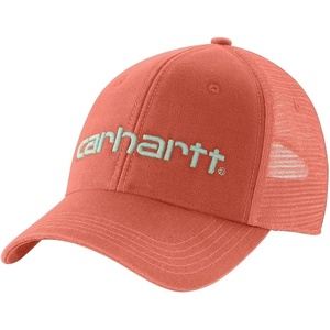 image:imageCarhartt Mens Canvas MeshBack Logo Graphic CapDesert Orange
