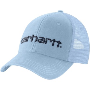 image:imageCarhartt Mens Canvas MeshBack Logo Graphic CapFog Blue