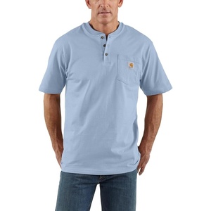 image:imageCarhartt Mens Dearborn Loose Henley TShirtFog Blue