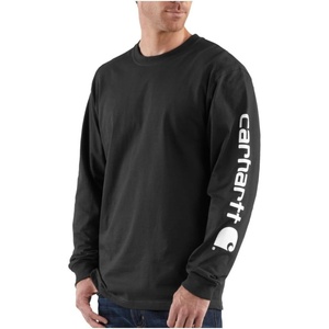 image:imageCarhartt Mens Dearborn Loose LongSleeve Logo TShirt CloseoutBlack
