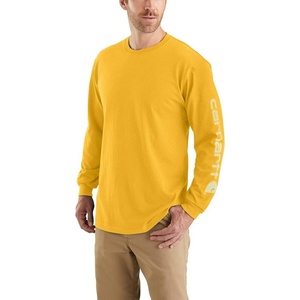 image:imageCarhartt Mens Dearborn Loose LongSleeve Logo TShirt CloseoutHoneycomb Heather