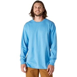 image:imageCarhartt Mens Dearborn Loose LongSleeve Logo TShirt CloseoutTranquil Blue