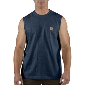 image:imageCarhartt Mens Dearborn Relaxed Sleeveless TShirtNavy