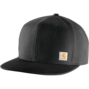 image:imageCarhartt Mens Firm Duck Flat Brim CapBlack