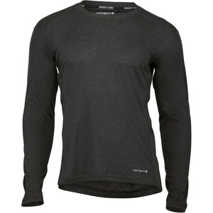 image:imageCarhartt Mens Force Midweight Stretch Base Layer CrewneckBlack Heather