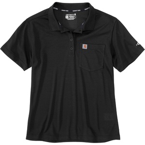 image:imageCarhartt Mens Force Relaxed Fit Lightweight ShortSleeve Pocket PoloN04black