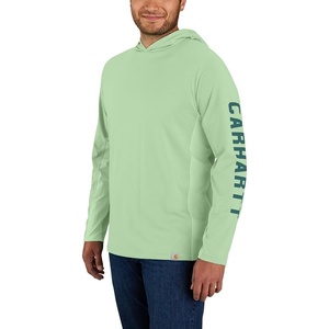 image:imageCarhartt Mens Force Relaxed Fit Midweight LongSleeve Logo Graphic Hooded TShirtAventurine