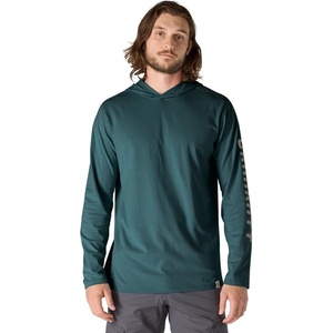 image:imageCarhartt Mens Force Relaxed Fit Midweight LongSleeve Logo Graphic Hooded TShirtGreenstone