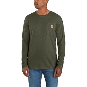 image:imageCarhartt Mens Force Relaxed Fit Midweight LongSleeve Pocket TShirtBasil Heather