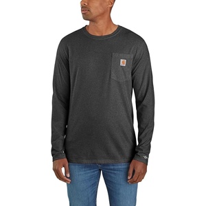 image:imageCarhartt Mens Force Relaxed Fit Midweight LongSleeve Pocket TShirtCarbon Heather