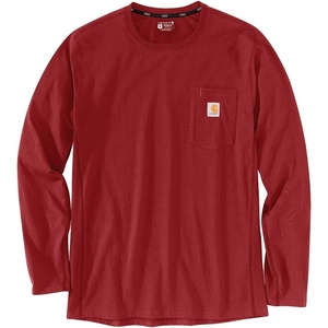 image:imageCarhartt Mens Force Relaxed Fit Midweight LongSleeve Pocket TShirtCrabapple