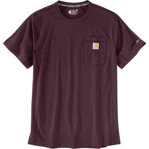 image:imageCarhartt Mens Force Relaxed Fit Midweight ShortSleeve Pocket TShirtDeep Cherrywood Heather