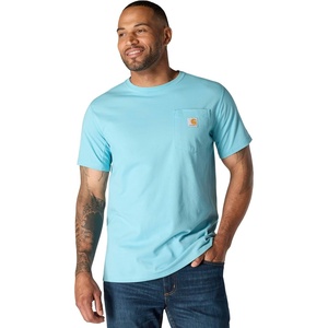 image:imageCarhartt Mens Force Relaxed Fit Midweight ShortSleeve Pocket TShirtDusted Aqua