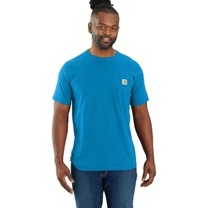 image:imageCarhartt Mens Force Relaxed Fit Midweight ShortSleeve Pocket TShirtEngineer Blue Heather