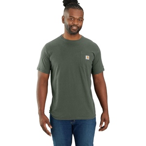 image:imageCarhartt Mens Force Relaxed Fit Midweight ShortSleeve Pocket TShirtForestry Green Heather