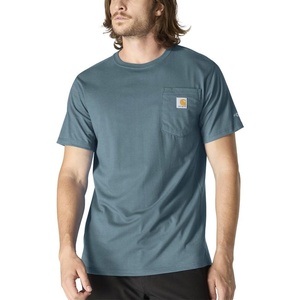 image:imageCarhartt Mens Force Relaxed Fit Midweight ShortSleeve Pocket TShirtHarbor Teal Heather