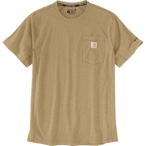 image:imageCarhartt Mens Force Relaxed Fit Midweight ShortSleeve Pocket TShirtSandstone Heather