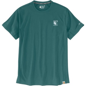 image:imageCarhartt Mens Force Relaxed Logo TShirtTransformative Teal