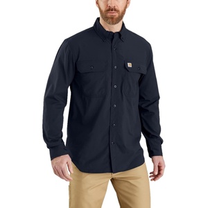 image:imageCarhartt Mens Force Sun Defender Chambray Relaxed Ls ShirtNavy