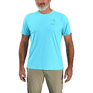 image:imageCarhartt Mens Force Sun Defender Lightweight ShortSleeve Logo Graphic TShirtGulf Blue
