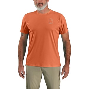image:imageCarhartt Mens Force Sun Defender Lightweight ShortSleeve Logo Graphic TShirtSedona Orange