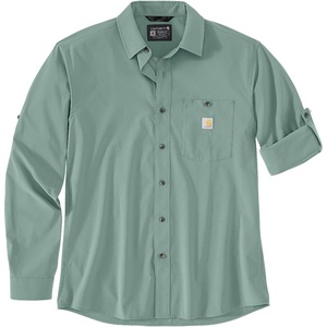 image:imageCarhartt Mens Force Sun Defender Relaxed Fit Lightweight LongSleeve ShirtPatina