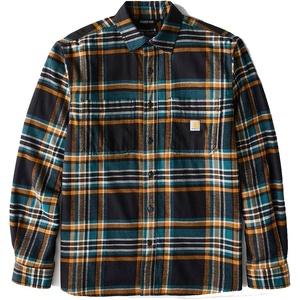 image:imageCarhartt Mens Hamilton Relaxed Ls Plaid ShirtBlack Closeout