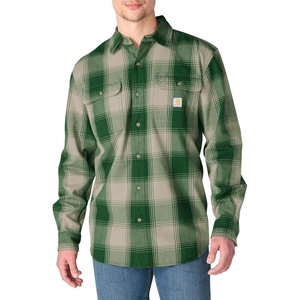 image:imageCarhartt Mens Hubbard Loose Ls Plaid ShirtDouglas Fir