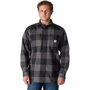 image:imageCarhartt Mens Hubbard Loose Ls Plaid ShirtGravel