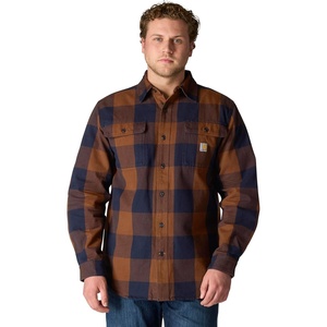 image:imageCarhartt Mens Hubbard Loose Ls Plaid ShirtRed Duck