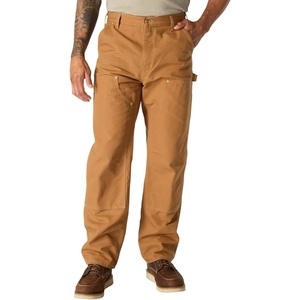 image:imageCarhartt Mens Iconic B01 Firm Duck DoubleFront DungareeCarhartt Brown