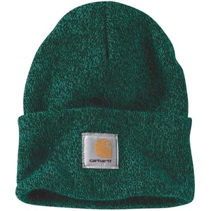 image:imageCarhartt Mens Knit Cuffed Beanie CloseoutCadmium GreenShadow Marl