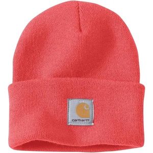 image:imageCarhartt Mens Knit Cuffed Beanie CloseoutCoral Glow