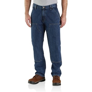 image:imageCarhartt Mens Loose Straight DoubleFront Denim DungareeCanal