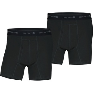image:imageCarhartt Mens MBB124 5 Inch Basic Boxer Brief 2PackBlack