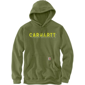 image:imageCarhartt Mens Rain Defender Loose Fit Midweight Logo Graphic SweatshirtChive Heather