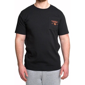image:imageCarhartt Mens Relaxed Fit Heavyweight ShortSleeve Pocket Logo Graphic TShirtBlack