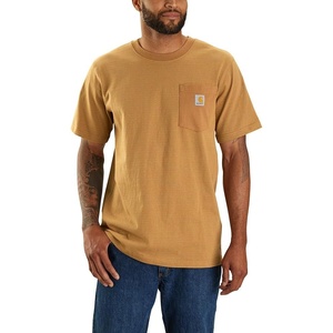 image:imageCarhartt Mens Relaxed Fit Heavyweight ShortSleeve Pocket Logo Graphic TShirtCarhartt Brown Stripe