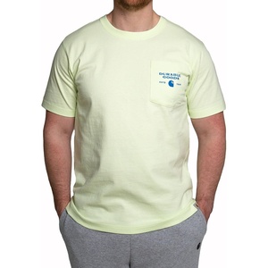 image:imageCarhartt Mens Relaxed Fit Heavyweight ShortSleeve Pocket Logo Graphic TShirtHint of Lime