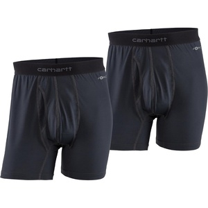 image:imageCarhartt Mens UU0196M Force Stretch Jersey 5 Inch Boxer Brief 2PackBlack