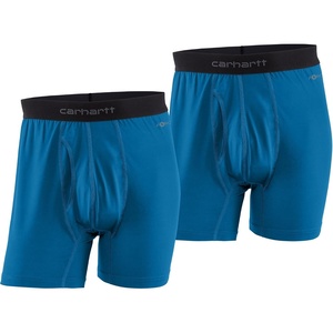 image:imageCarhartt Mens UU0196M Force Stretch Jersey 5 Inch Boxer Brief 2PackMarine