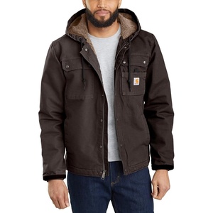 image:imageCarhartt Mens Washed Duck Bartlett JacketDark Brown
