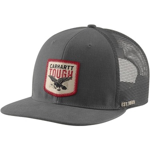 image:imageCarhartt Mens Washed Duck Flat Brim Eagle Graphic CapGravel