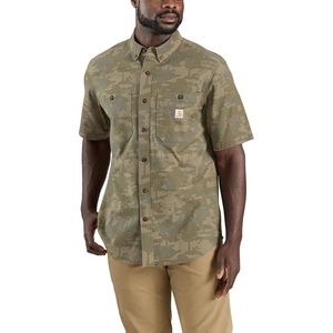 image:imageCarhartt Mens Windham Relaxed Ss ShirtBurnt Olive Tree Camo
