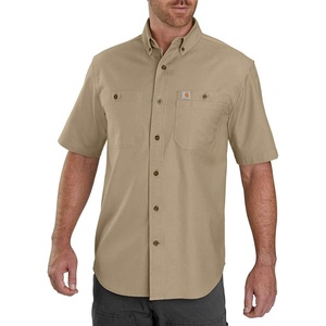 image:imageCarhartt Mens Windham Relaxed Ss ShirtDark Khaki