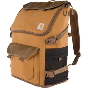 image:imageCarhartt Nylon Duck 35L Workday Backpack Carhartt Brown  Durable WaterResistant Pack with 15 Laptop Sleeve and Adjustable Shoulder Straps Mossy Oak BottomlandsCarhartt Brown